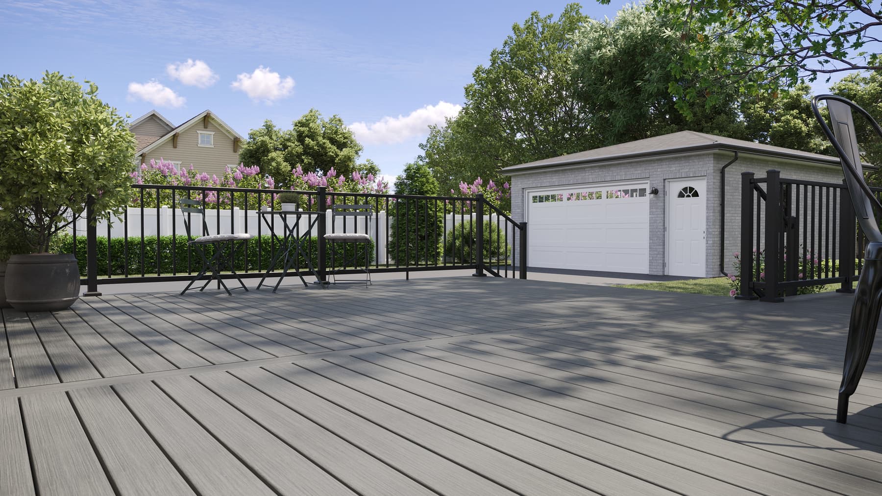 Trex Select aluminum railing in black